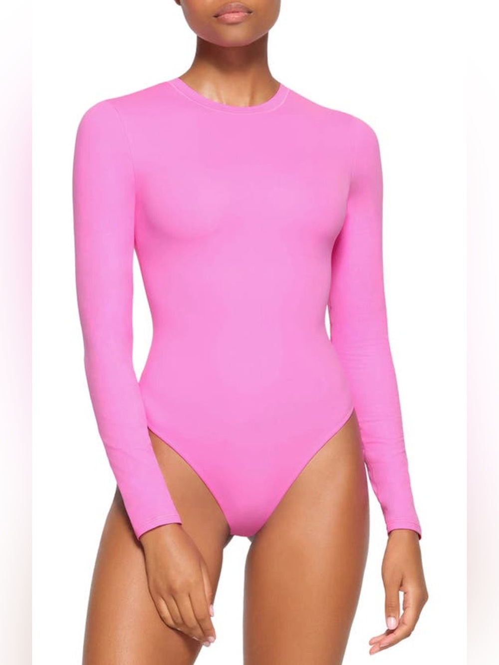 Skims Fits Everybody Long Sleeve Crewneck Bodysuit